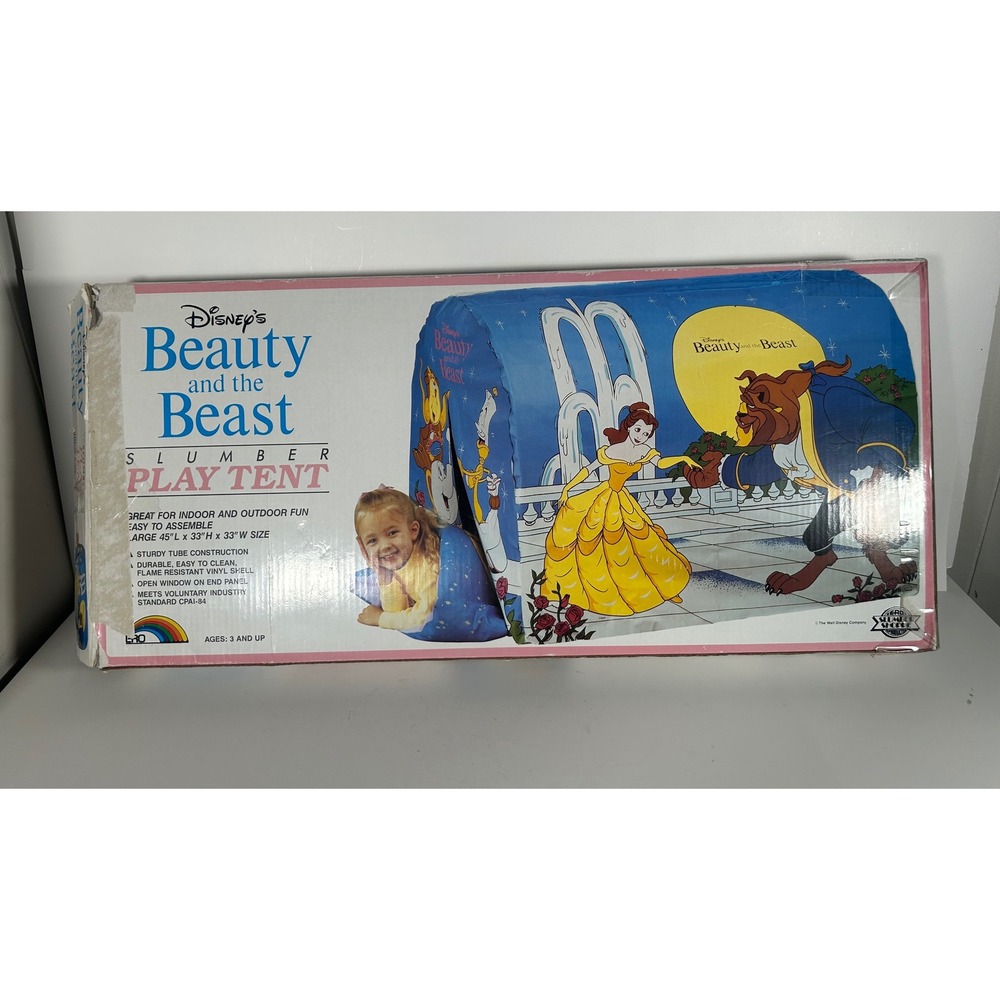 Vintage Disney Beauty and the Beast Slumber Play Tent ERO Industries 11948